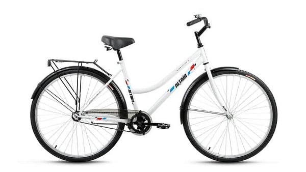 Велосипед городской ALTAIR City low 28"/700c 19" 1 ск. белый ALTAIR City low 28 19" белый 
