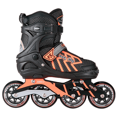 Роликовые коньки Tech Team Easy Step, 39-42 Black - Orange, , 00010976