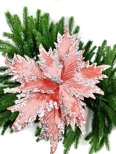 													Цветок розовое золото d 31 см 99223103rosegold фото 3