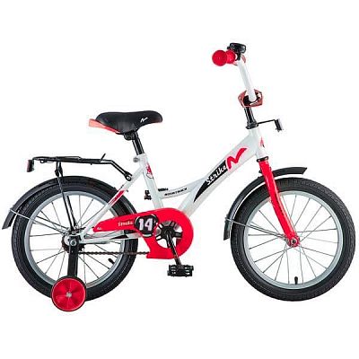 Велосипед детский  Novatrack STRIKE 14" 9" бело-красный 143STRIKE.WTR8 