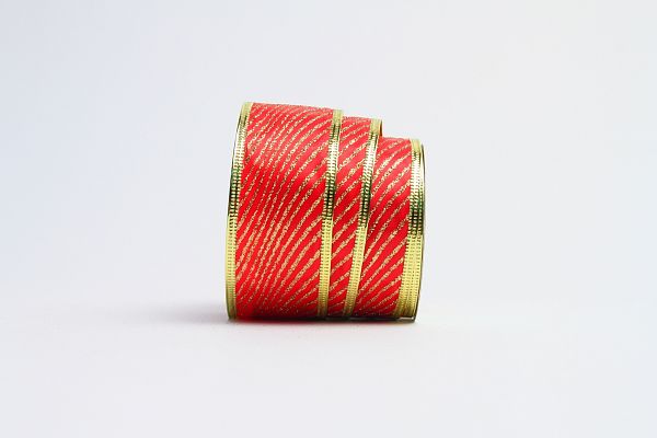 Новогодняя лента красный/золото 275 см 9817090RG3 Новогодняя лента красный/золото 275 см 9817090RG3