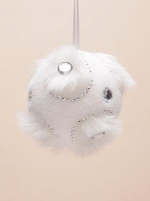 Набор шаров 10 см 2 шт белый 9918850