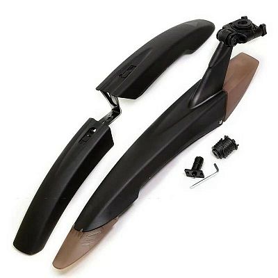 Крылья Tech Team XGNB-065, 26"-29" черный/коричневый, XGNB-065 Крылья Tech Team XGNB-065, 26"-29" черный/коричневый, XGNB-065