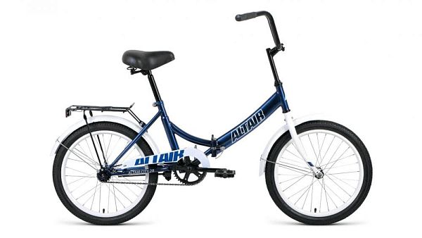 Велосипед городской складной  ALTAIR City 20" 14" темно-синий/белый RBKT1YF01003 2021