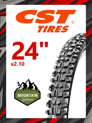 Велопокрышка CST 24"x2.10 WIREBEAD MTB C1020N  черный TB49505000