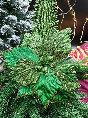 Цветок зеленый d  см Flo-12-49green