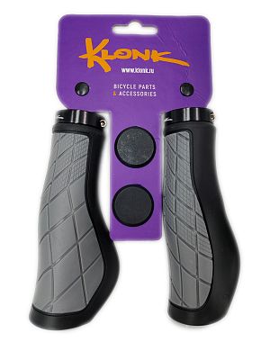 Грипсы KLONK анатомические Lock-On 130 мм черный/серый 10270