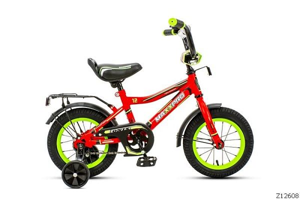 Велосипед детский MAXXPRO ONIX 12"  матовый красно-зеленый ONIX-12-3 (19) 