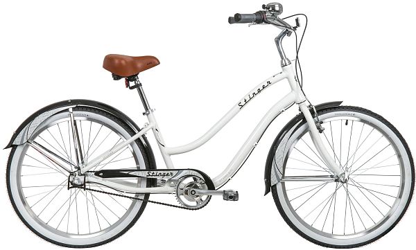 Велосипед круизёр Stinger CRUISER 3SL 26" 16" 3 ск. белый 26AHC.CRUISNEXL.16WH1 2021