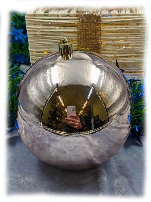 Шар 12 см 1 шт розовое золото 120SP01-01RG