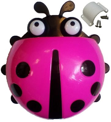 Корзинка для детского самоката "Божья коровка", крепление 30мм, розоваКорзинка для детского самоката Корзинка для детского самоката "Божья коровка", крепление 30мм, розоваКорзинка для детского самоката