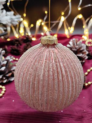 Шар бронзовый мармелад 10 см, стекло Merry Green MG24067