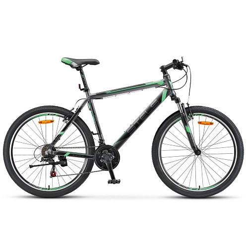 													Велосипед горный хардтейл  STELS Navigator 600 V 26" 16" Антрацитовый-зеленый LU070113 