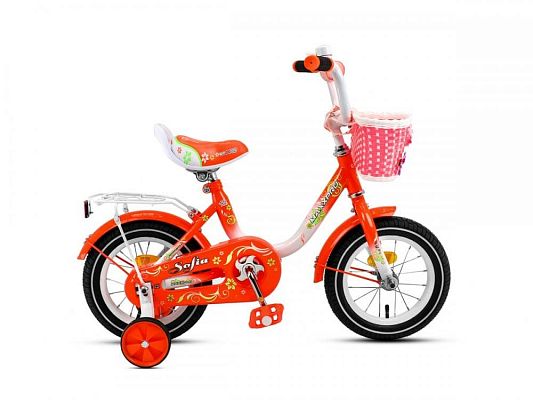 Велосипед детский  MAXXPRO SOFIA 12"  бело-оранжевый SOFIA-12-6 