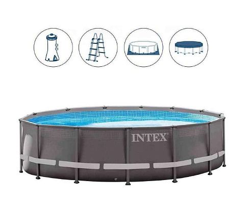 Бассейн каркасный Intex Ultra Frame 427х107 см, арт. 28310