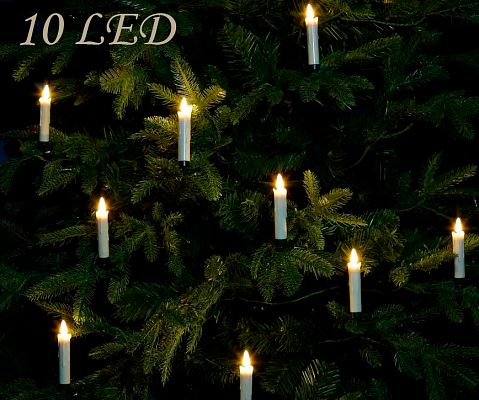 Светодиодная гирлянда "Свечи" на прищепках 10 свечей белый теплый К130-850/Р-2037 Светодиодная гирлянда "Свечи" на прищепках 10 свечей белый теплый К130-850/Р-2037
