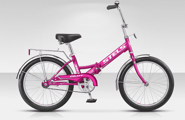 Велосипед городской складной STELS PILOT 710 24" 16" 1 ск. малиновый LU077350 