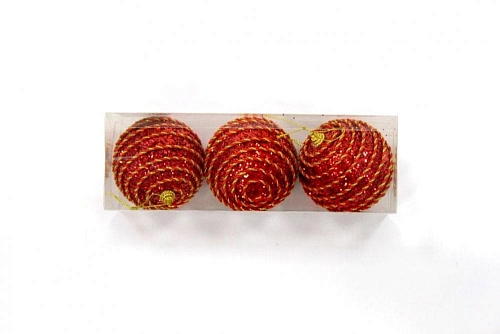 													Набор шаров 8 см 3 шт красный 9918069