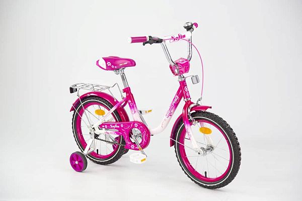 Велосипед детский  MAXXPRO SOFIA 16"  бело-розовый Z16406(18) 