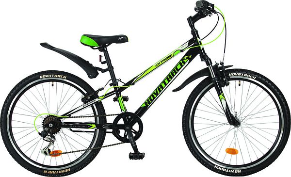 Велосипед горный Novatrack EXTREME 24" 12" 6 ск. черный 24SH6SV.EXTREME.12BK7 