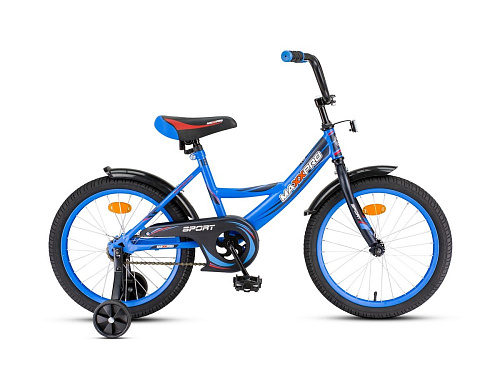													Велосипед детский MAXXPRO SPORT 18" 10,5" матовый сине-черный SPORT-18-5  фото 2