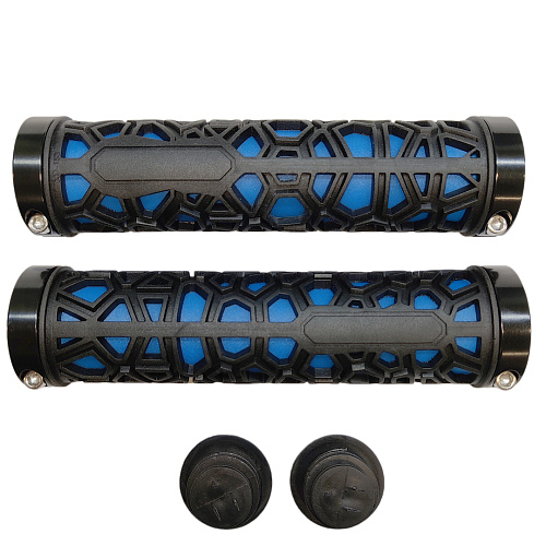 													Грипсы STG BC-GR6502, Lock-On 130 мм черный, синий Х108422 фото 2