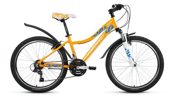 Велосипед горный FORWARD Rivera 1.0 24" 14" 18 ск. оранжевый глянцевый FORWARD Rivera 1.0 14" оранже
