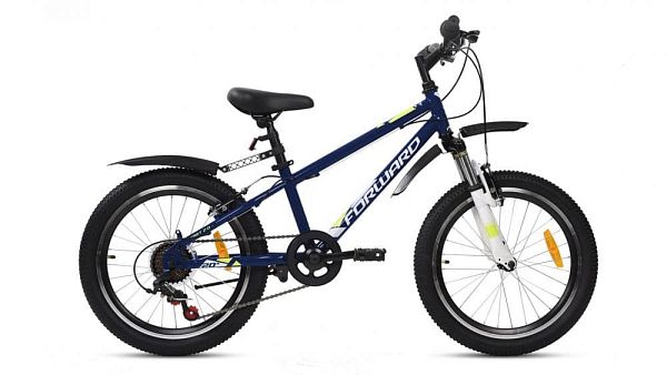 Велосипед детский FORWARD UNIT 20 2.0 20" 10,5" темно-синий/белый RBKW01N06003 2020