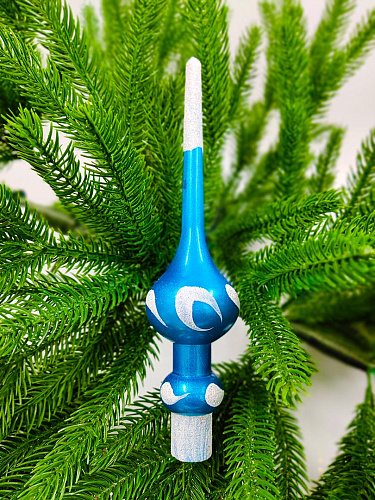 													Макушка на елку 20 см голубая  MakL-LBlue фото 2