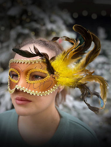 Карнавальная маска см молочный шоколад PL2020Ch фото 4 Карнавальная маска см молочный шоколад PL2020Ch фото 4