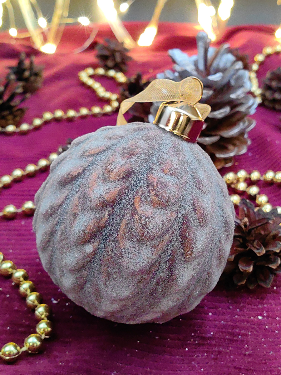 Шар бронзовая эпоха 8 см, стекло Merry Green MG24168 фото 2 Шар бронзовая эпоха 8 см, стекло Merry Green MG24168 фото 2