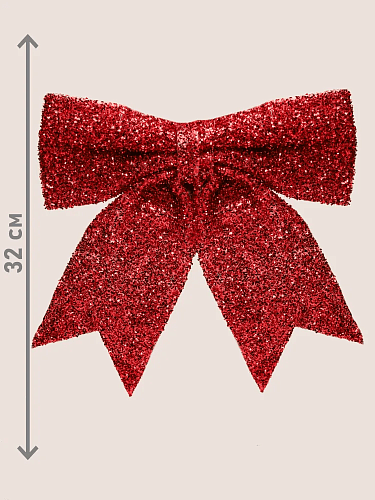 Бант 32 красный 1шт 9918023 фото 2 Бант 32 красный 1шт 9918023 фото 2