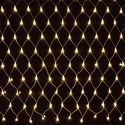 Уценка Светодиодная гирлянда сетка 120 LED 1,5х1,5 м Белый теплый 20178002