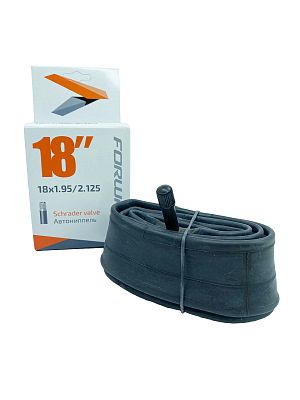 Велокамера FORWARD 18"x1.95/2.125 (50-355 - 54-355) TU18 автониппель (AV, Schrader) 33 мм прямой, VT