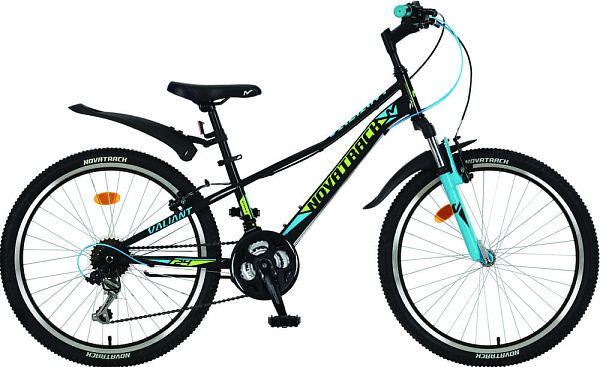 Велосипед горный Novatrack VALIANT 24" 12" 18 ск. черный 24SH18V.VALIANT.12BK8 