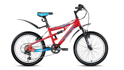 													Велосипед горный двухподвес FORWARD Buran 1.0 20" 13,5" 6 ск. красный матовый FORWARD Buran 1.0 13,5