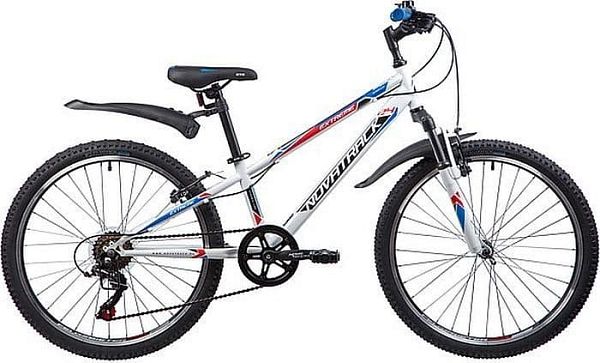 Велосипед горный Novatrack EXTREME 24" 10" 6 ск. белый 24SH6SV.EXTREME.10WT9 
