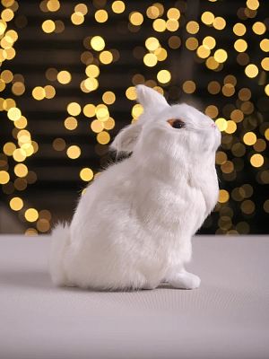 Зайчик 17х24 см белый 0627-29 Зайчик 17х24 см белый 0627-29