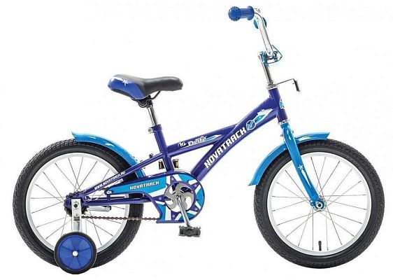 Велосипед детский Novatrack DELFI 18" 10,5"  ск. синий 183DELFI.BL6 