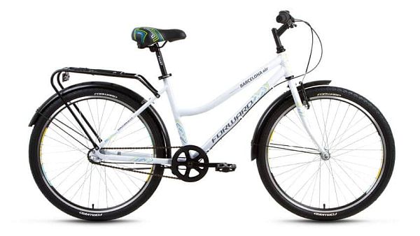 Велосипед городской FORWARD Barcelona Air 2.0 26" 17" 3 ск. белый глянцевый FORWARD Barcelona Air 2.