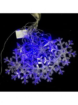 Светодиодная бахрома  м, синий , , провод , К130-809