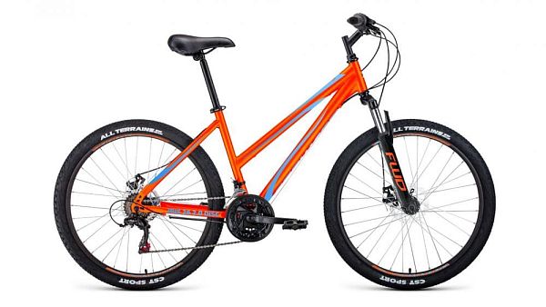 Велосипед горный FORWARD Iris 26 2.0 disk 26" 17" оранжевый RBKW1M16E006 2021