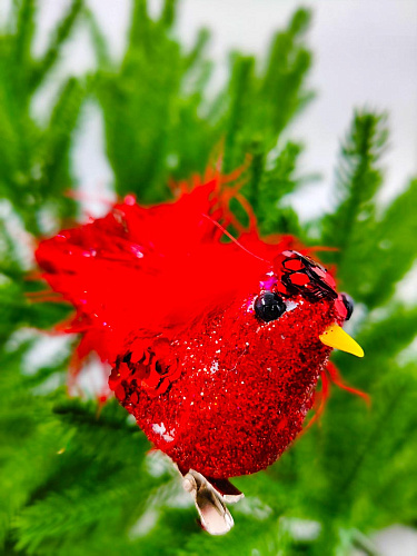 													Птица 16 см красная 1 9918874