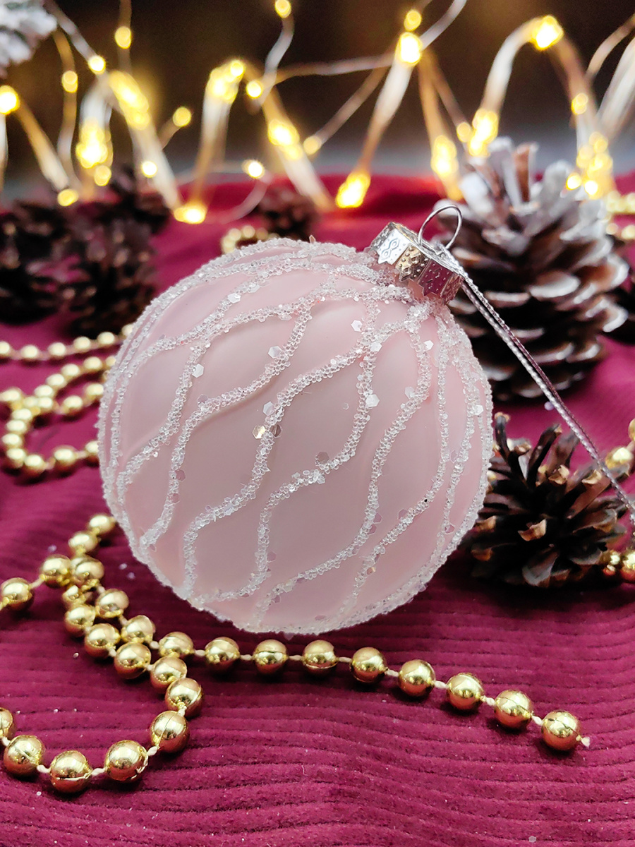 Шар жемчужно-розовый 8 см, стекло Merry Green MG24135 фото 3 Шар жемчужно-розовый 8 см, стекло Merry Green MG24135 фото 3