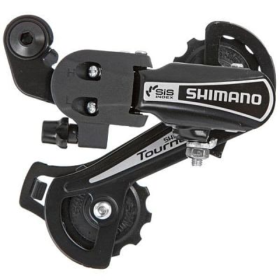 Переключатель задний Shimano RD-TY21B, 6/7/8 скоростей, на адаптер (петух), короткая,   RD-TY21B