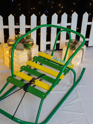 Санки детские Ветерок 1 зеленый 5501510/В5/32 фото 3 Санки детские Ветерок 1 зеленый 5501510/В5/32 фото 3