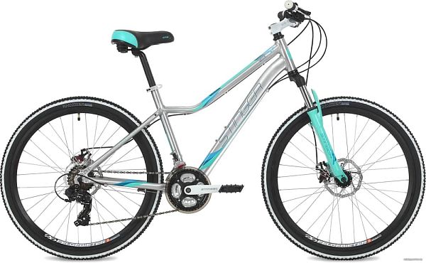 Велосипед горный Stinger VESTA EVO 26" 19" 21 ск. серебристый 26AHD.VESTAEVO.19SL8 