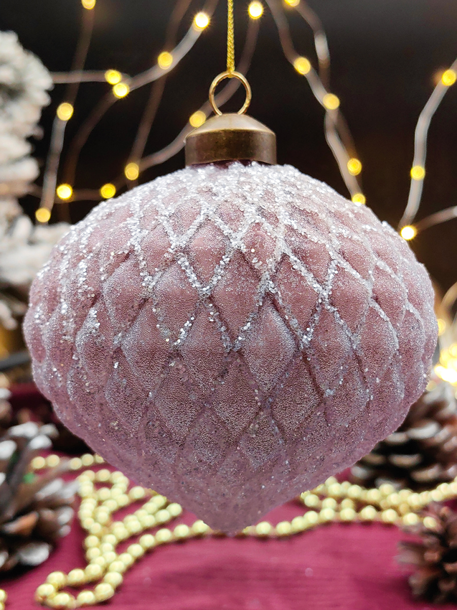 Шар орхидея 10 см, стекло Merry Green MG24190 Шар орхидея 10 см, стекло Merry Green MG24190