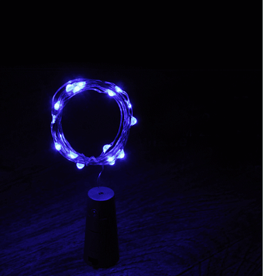 Светодиодная нить Роса 2 м 20 LED синий K130-516 Светодиодная нить Роса 2 м 20 LED синий K130-516