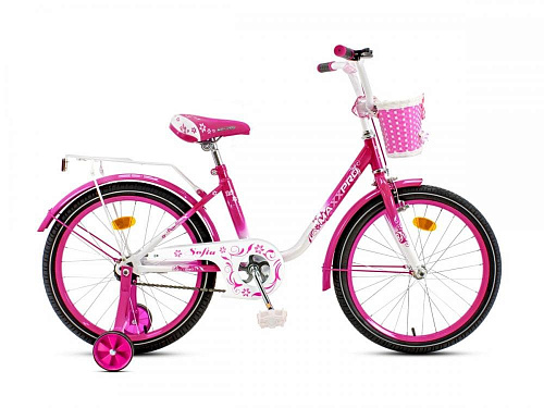 													Велосипед детский  MAXXPRO SOFIA 20"  бело-малиновый SOFIA-20-1 